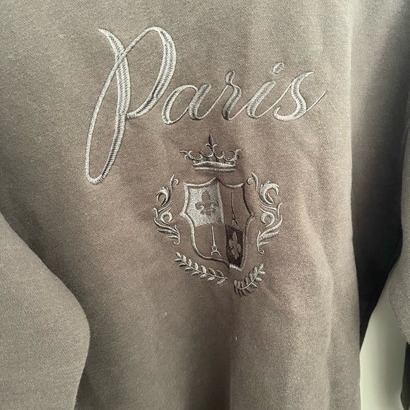 Women's State of Mine Sweatshirt - Paris - Dark Grey Size M - Picture 3 of 5